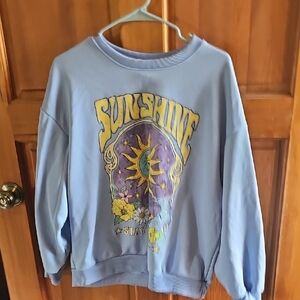 Blue Sunshine Graphic Sweatshirt